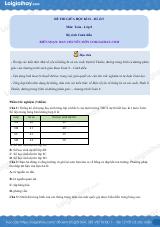 Đề thi giữa kì 2 Toán 8 - Đề số 5 - Cánh diều